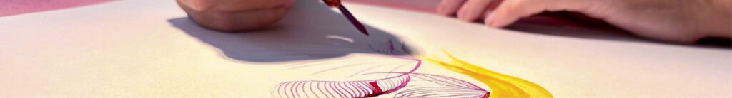 Banner del proceso de la obra de la artista